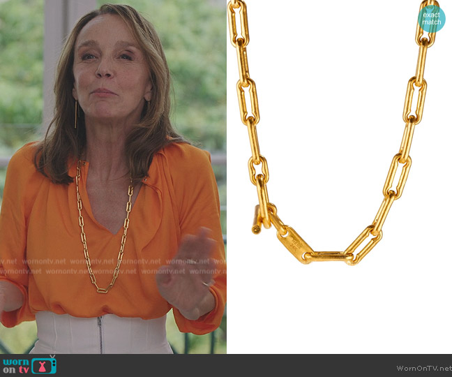 Mene Linear Link Chain worn by Sylvie (Philippine Leroy-Beaulieu) on Emily in Paris