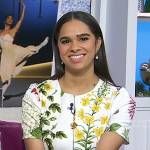 Misty Copeland’s white floral mini dress on Today