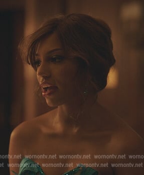 Monet’s blue crystal drop earrings on Gossip Girl