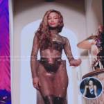Monet’s crystal mesh dress on Gossip Girl