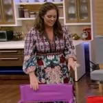 Monica Mangin’s printed maxi dress on Live with Kelly and Ryan