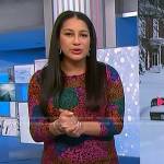 Morgan’s multicolor printed dress on NBC News Daily