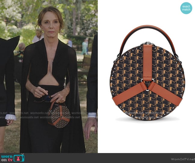 Moynat Wheel BB bag worn by Sylvie (Philippine Leroy-Beaulieu) on Emily in Paris