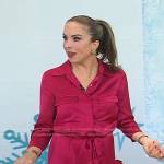 Myka Meier’s red satin jumpsuit on Today