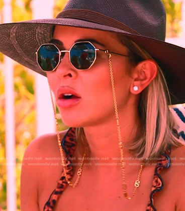 Nicole’s black chain suglasses on The Real Housewives of Miami