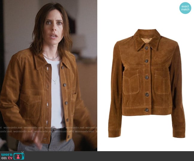 Nili Lotan Clarissa Suede Jacket worn by Shane McCutcheon (Katherine Moennig) on The L Word Generation Q