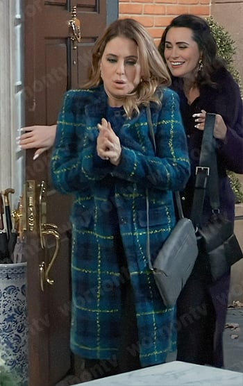 Olivia’s plaid coat on General Hospital