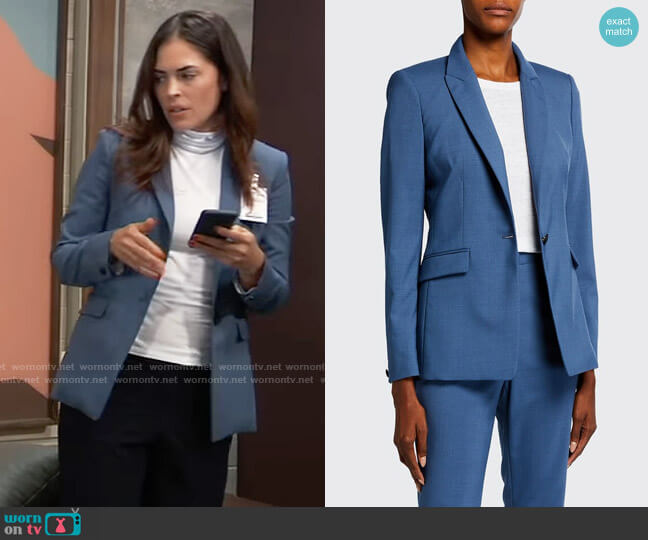 Rag & Bone Hazel Blazer worn by Britt Westbourne (Kelly Thiebaud) on General Hospital