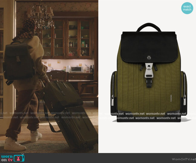 Rimowa x Chaos Still Weekender Bag in Cactus worn by Julien Calloway (Jordan Alexander) on Gossip Girl