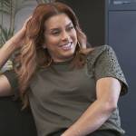 Robyn’s green distressed tee on The Real Housewives of Potomac