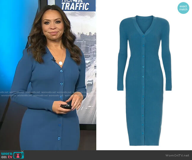 Ronny Kobo Knit Dress worn by Adelle Caballero on Today