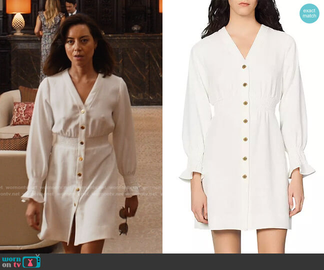 Sandro Lylie Dress worn by Harper Spiller (Aubrey Plaza) on The White Lotus
