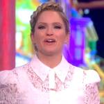 Sara’s white lace blouse on The View