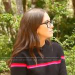 Savannah’s black striped sweater on Today