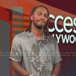 Scott’s grey tie dye shirt on Access Hollywood