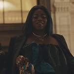 Shan’s blue embellished mini bag on Gossip Girl
