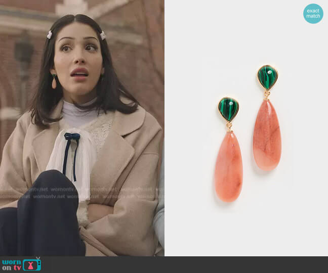 Shashi Theodora Earrings worn by Luna La (Zión Moreno) on Gossip Girl