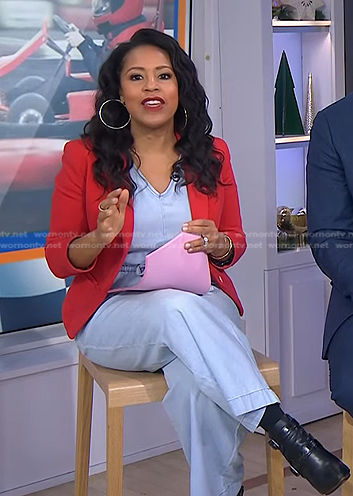 Sheinelle’s denim jumpsuit on Today