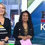 Sheinelle’s yellow leopard print dress on Today