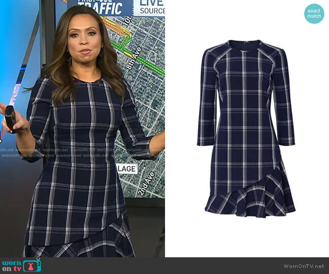 Shoshanna Aldora Dress worn by Adelle Caballero on Today