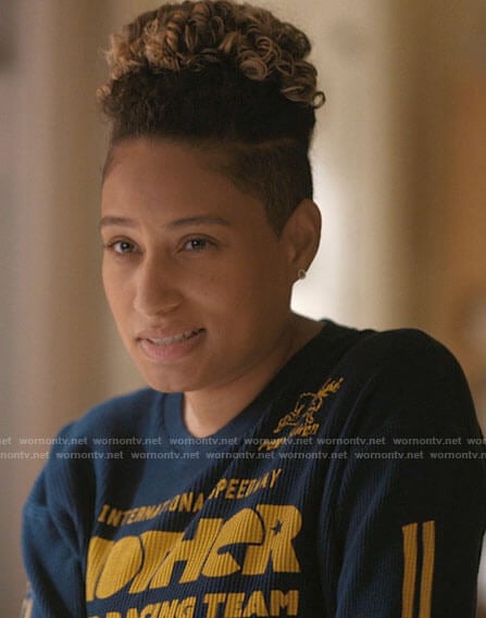 Sophie’s Mother racing team top on The L Word Generation Q