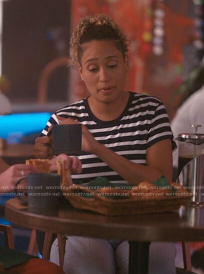 Sophie’s striped t-shirt on The L Word Generation Q