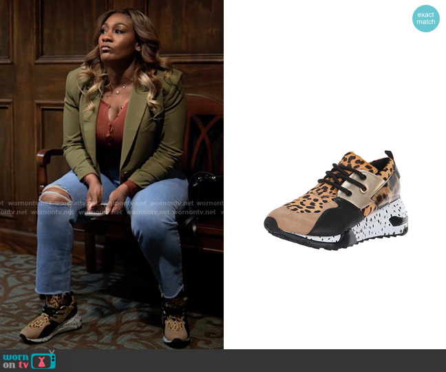 Steve Madden Cliff Sneakers worn by Daniella King (Mignon) on Tyler Perrys Sistas
