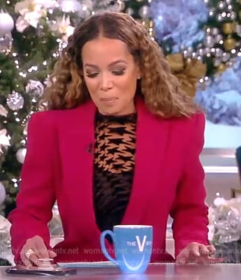 Sunny’s star print mesh top on The View