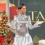 Tamron’s silver metallic mini dress on Tamron Hall Show