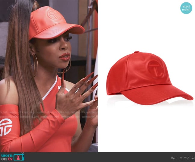 Telfar Logo Embossed Hat worn by Candiace Dillard Bassett on The Real Housewives of Potomac
