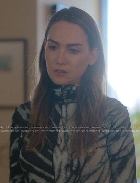 Tess’s long tie dye dress on The L Word Generation Q