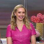 Tessa Arias’s pink leather dress on Today