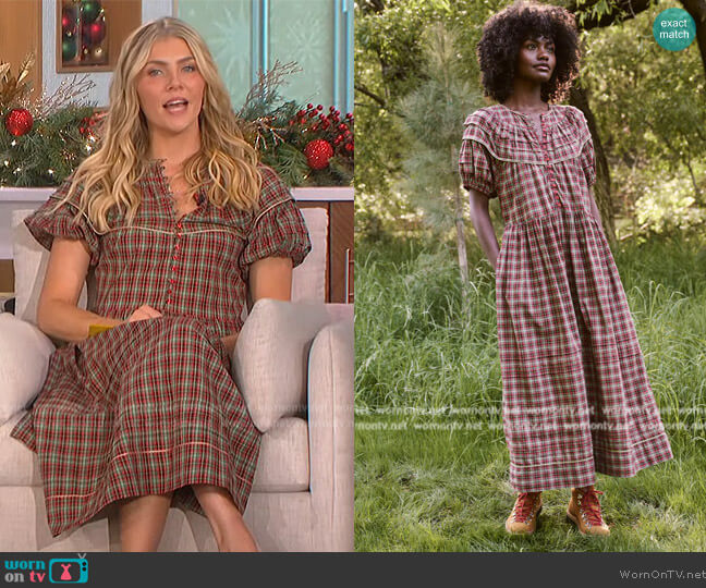 The Great The Sterling Dress worn by Amanda Kloots on The Talk