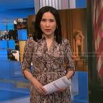 Vicky’s snake print shirtdress on NBC News Daily