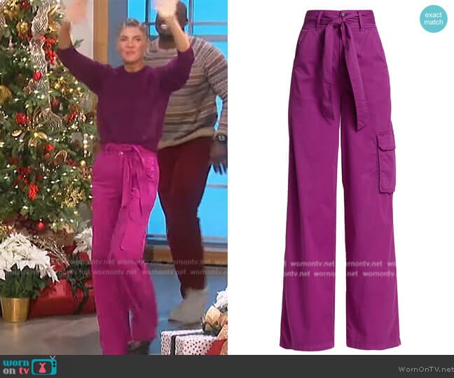 Veronica Beard Belisa Pants worn by Amanda Kloots on The Talk