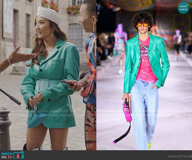 Versace 2022 Spring Collection worn by Mindy Chen (Ashley Park) on Emily in Paris