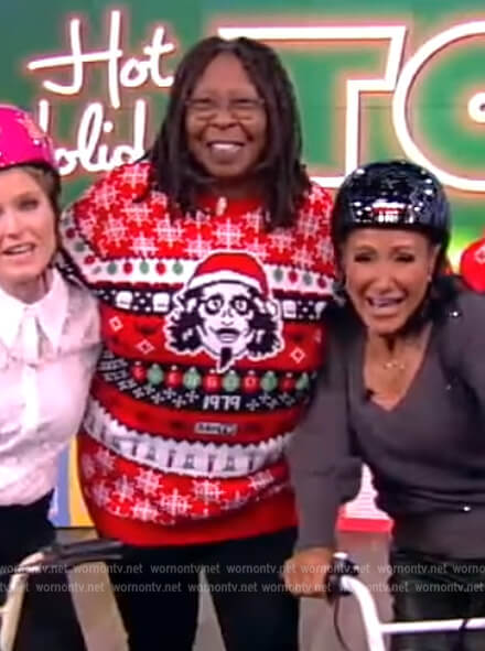 Whoopi’s red Christmas sweater on The View