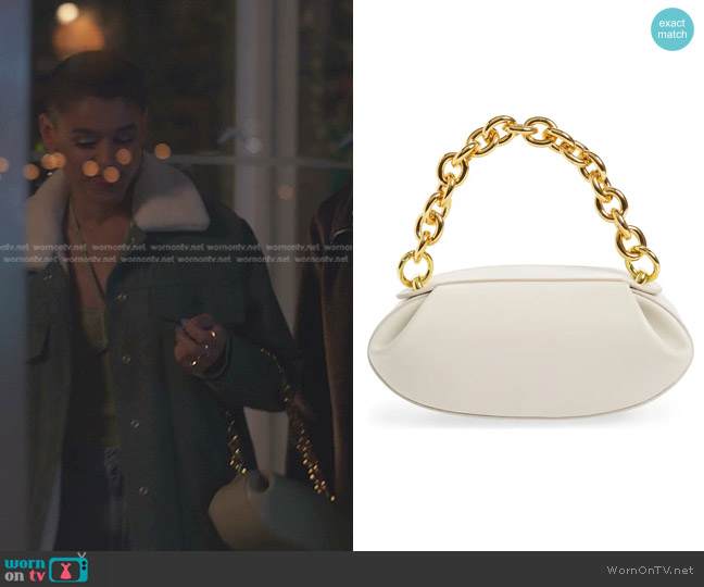 Yuzefi Dinner Roll Leather Handbag worn by Julien Calloway (Jordan Alexander) on Gossip Girl