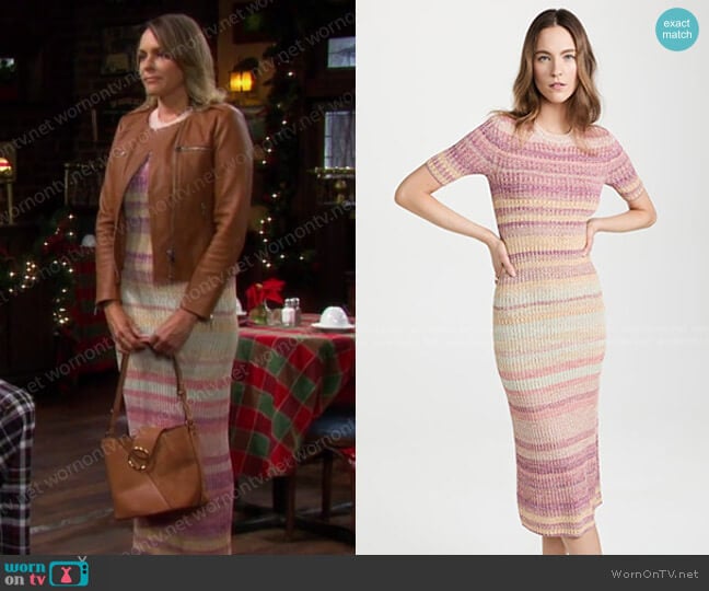 Zimmermann Dancer Midi Dress worn by Nicole Walker (Arianne Zucker) on Days of our Lives