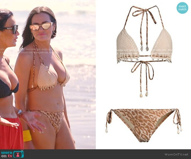 Zimmermann Tropicana Crochet Bikini worn by Meredith Marks on The Real Housewives of Salt Lake City