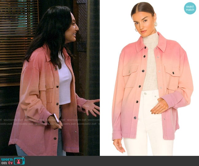 Ombre Shacket in Cheeky Multi worn by Valentina (Francia Raisa) on How I Met Your Father