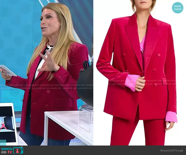 A.L.C. Devclan Double Breasted Jacket worn by Jill Martin on Today
