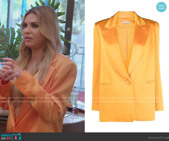 Alice + Olivia Denny single-breasted blazer worn by Adriana de Moura (Adriana de Moura) on The Real Housewives of Miami