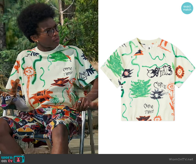 Converse x Come Tees Triangle Tee worn by Noah Lambert (Israel Johnson) on Bunkd