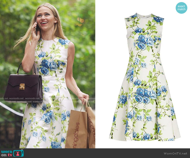 Emilia Wickstead Mara Midi-Dress worn by Jessica Bradley (Johanna Braddy) on Gossip Girl