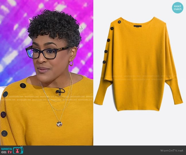 Faith + Zoe Tibi Dolman Sleeve Ribbed Sweater worn by Dr. Ann-Louise Lockhart on Today