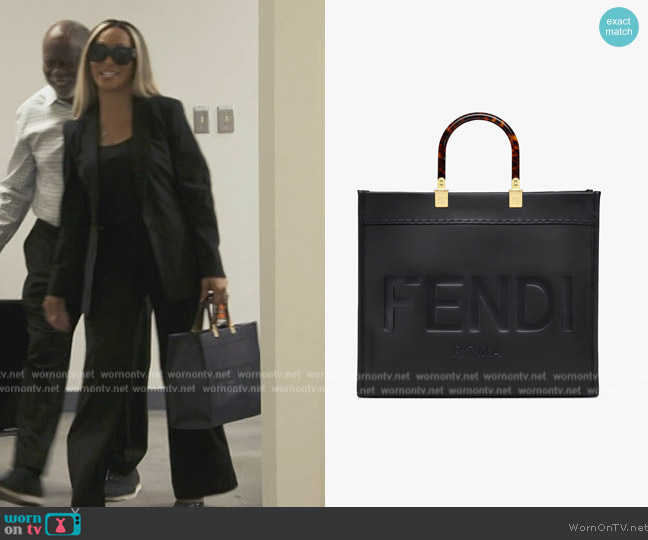 Fendi Sunshine Bag worn by Karen Huger on The Real Housewives of Potomac