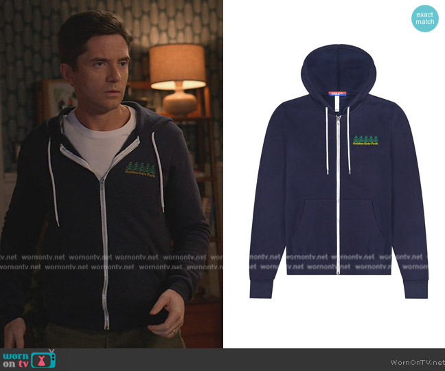Culk Golden Gate Park Zip-up Hoodie worn by (Topher Grace) on Home Economics
