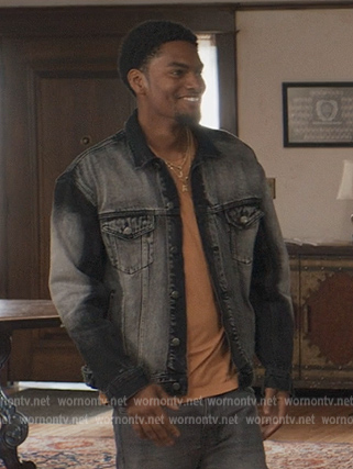 JR’s black denim jacket on All American Homecoming