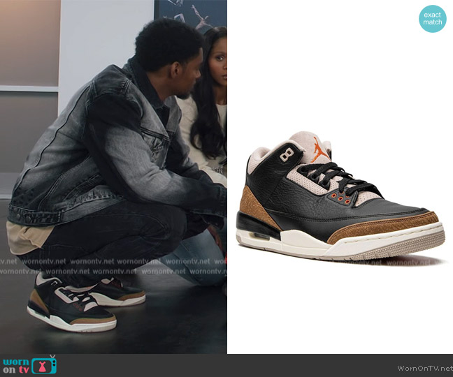Jordan Air Jordan 3 Retro in Desert Elephant worn by JR (Sylvester Powell) on All American Homecoming